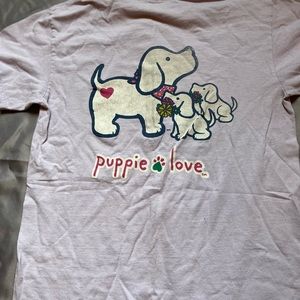 Short sleeve puppie love t shirt